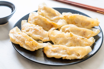 Japanese gyoza or dumplings snack