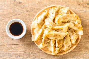Japanese gyoza or dumplings snack