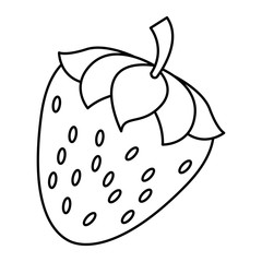 fresh strawberry fruit tasty image vector illustration