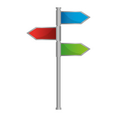 navigation gps markers direction symbol vector illustration