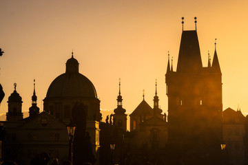 sunet on charles bridge 5