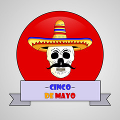 Illustration of background for Cinco De Mayo