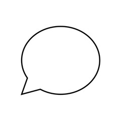 Speech bubble icon. One of set web icons. Vector illustration