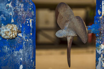 Propeller einer Segelyacht