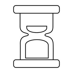 hour glass clock time image vector illustration