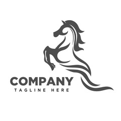 Jumping horse logo
