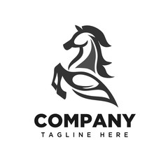 Jumping horse logo