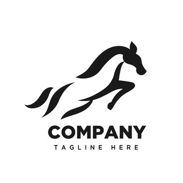 Jumping horse logo