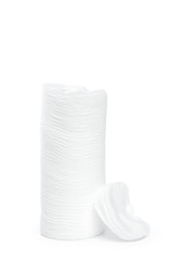 cotton sponges isolated on white background