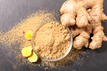 ginger powder and root