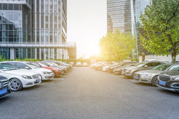 City street parking lot © zhouyilu