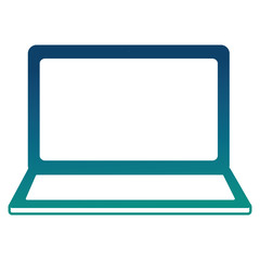 Naklejka premium laptop computer isolated icon vector illustration design