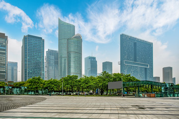 Obraz premium Hangzhou CBD Financial District skyscraper