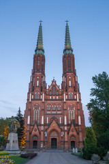 Fototapeta na wymiar Cathedral of St. Michael the Archangel and St. Florian the Martyr in Warsaw - Poland