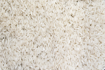 Uncooked white rice for background. Food concept.