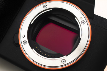 full frame sensor in mirrorless camera with bayonet