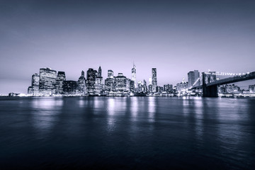 New York City. Manhattan skyline. View from Brooklyn. USA.