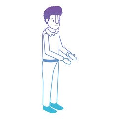 isometric man avatar character vector illustration design