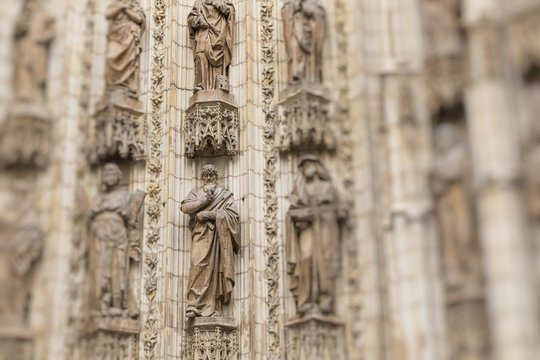 Entrance Door Of Sevilla Cathedral. Sevilla, Spain