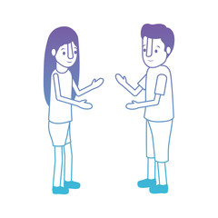 Obraz premium isometric little kids couple character vector illustration design