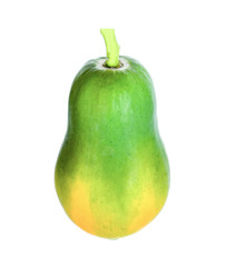 Papaya on white background
