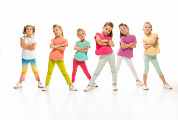 The kids dance school, ballet, hiphop, street, funky and modern dancers