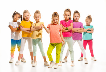 The kids dance school, ballet, hiphop, street, funky and modern dancers