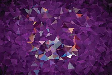 Creative  abstract background. Low poly crystal illustration. Design with triangles.  Vector clip art.  Graphic resource  for your artworks.