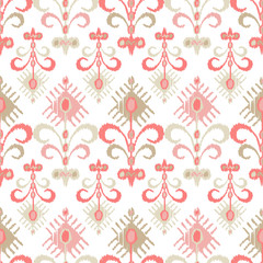 Ethnic boho seamless pattern. Traditional ornament. Geometric background. Folk motif. Textile rapport.