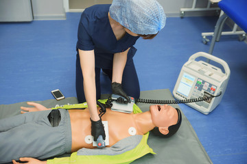 first aid measures for victims, basic emergency training, artificial lung ventilation, indirect heart massage