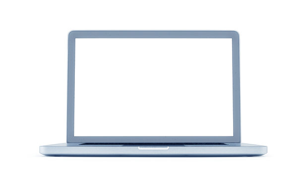 Digital artwork illustration of a Modern laptop