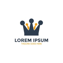 crown logo. vector illustration. icon