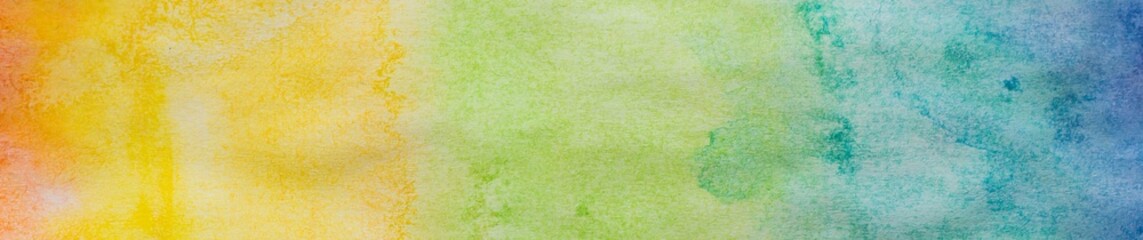 Banner of abstract painted colorful watercolor background