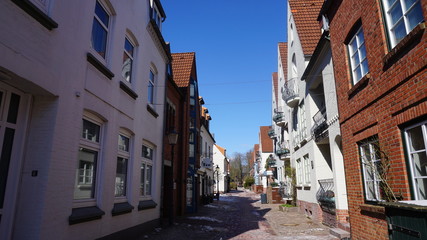 Husum im Winter, Nordfriesland