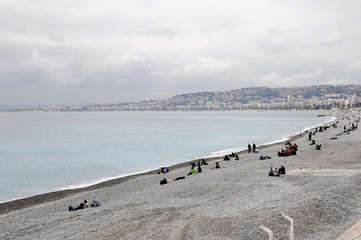 Strand von Nizza, Nizza, Frankreich, Europa