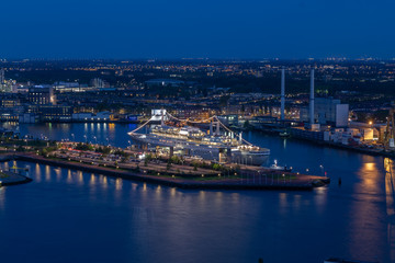 Obraz premium Rotterdam skyline photography from euromast, The Netherlands