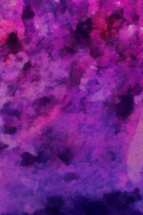 Detailed close-up grunge purple and blue abstract background. Dry brush strokes hand drawn oil painting on canvas texture. Creative simple pattern for graphic work, web design or wallpaper. 