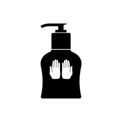 Hand antiseptic liquid icon