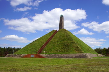 The Pyramid of Austerlitz,the Netherlands. The 36-metre-high pyramid was built in 1804 by Napoleon's soldiers.