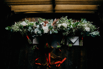 Beautiful flowers for wedding day