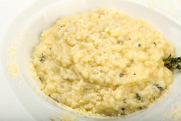 Risotto with blue cheese