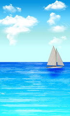 Boat in the sea - 203243961