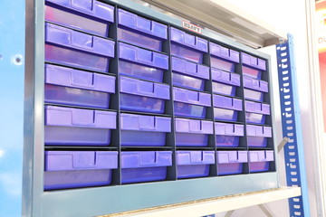 Plastic drawer for keeping parts 