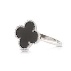 Beautiful silver ring isolated on white