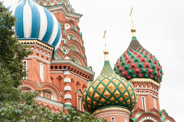 Fototapeta na wymiar St. Basil's Cathedral in Moscow Red Square