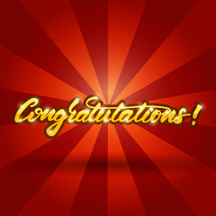 Lettering design with a word 