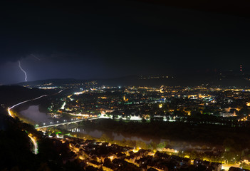 Fototapeta na wymiar Nachtaufnahme Trier 001