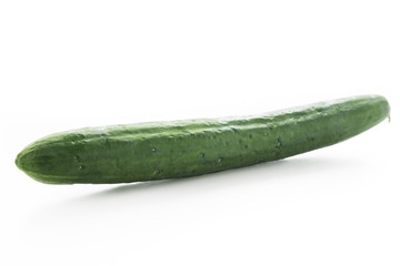 cucumber isolated on white.

