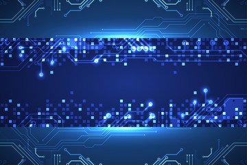 Vector illustration, Hi-tech digital technology and engineering theme