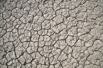 Erde - vertrocknet - Risse - Lehm - Dürre